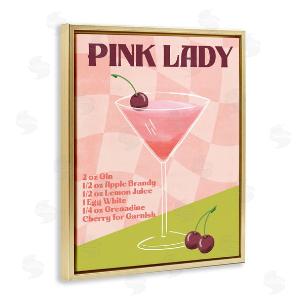 Stupell Industries Deane Beesley | Retro Pink Lady Recipe