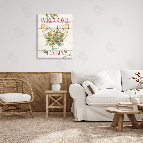 Stupell Industries Deane Beesley | Rustic Cabin Welcome Wall Art