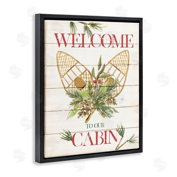 Stupell Industries Deane Beesley | Rustic Cabin Welcome Wall Art