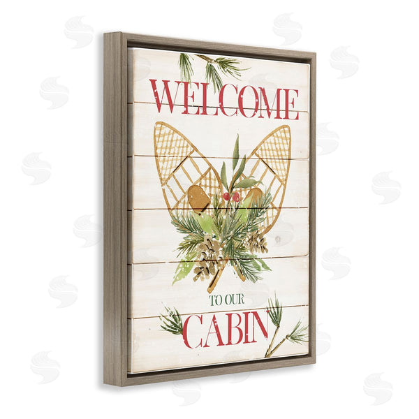 Stupell Industries Deane Beesley | Rustic Cabin Welcome Wall Art