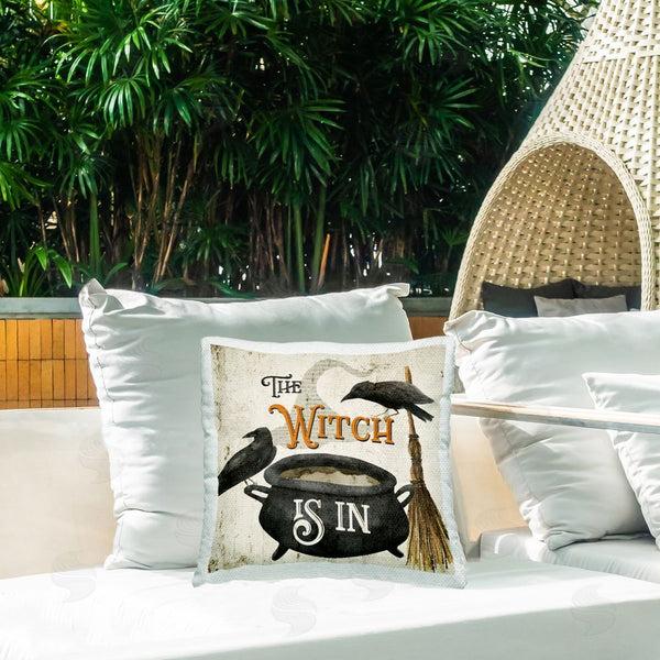 Stupell Industries Deane Beesley | Spooky Witch Is In Printed Throw Pillow