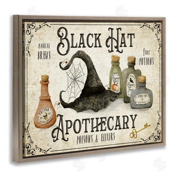 Stupell Industries Deane Beesley | Vintage Black Hat Apothecary Wall Art