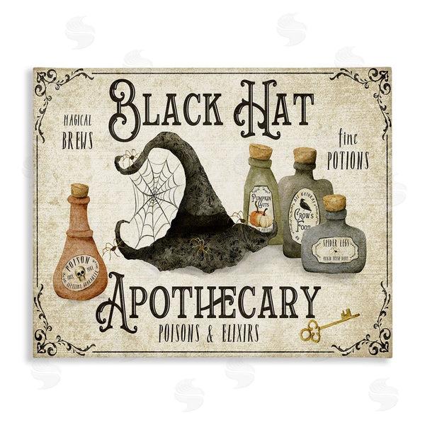 stupell industries Deane Beesley | Vintage Black Hat Apothecary Wall Art