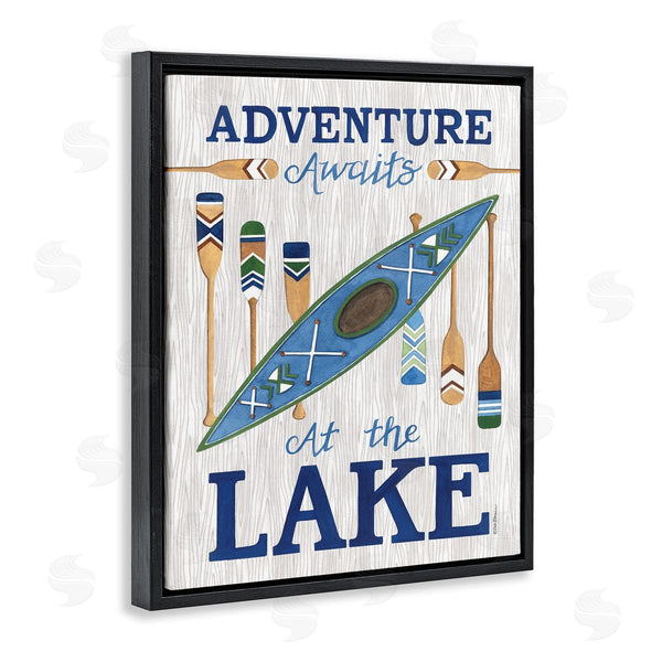 Stupell Industries Deb Strain | Adventure Awaits Lakehouse Wall Art