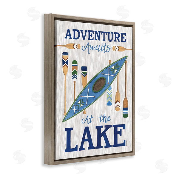 Stupell Industries Deb Strain | Adventure Awaits Lakehouse Wall Art