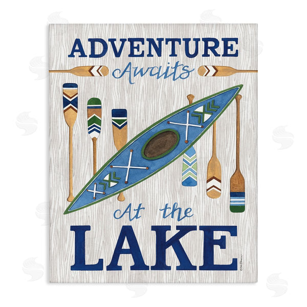 stupell industries Deb Strain | Adventure Awaits Lakehouse Wall Art