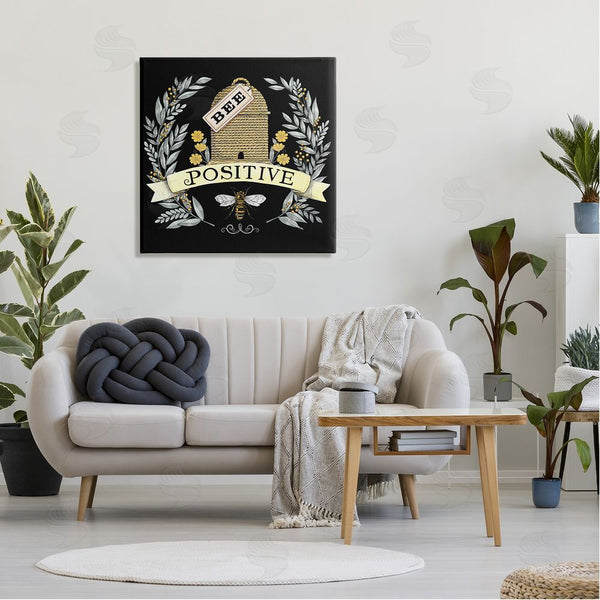 Stupell Industries Deb Strain | Bee Positive Vintage Hive Wall Art