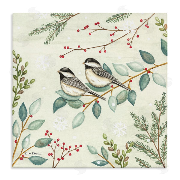stupell industries Deb Strain | Birds on Holiday Branches Wall Art