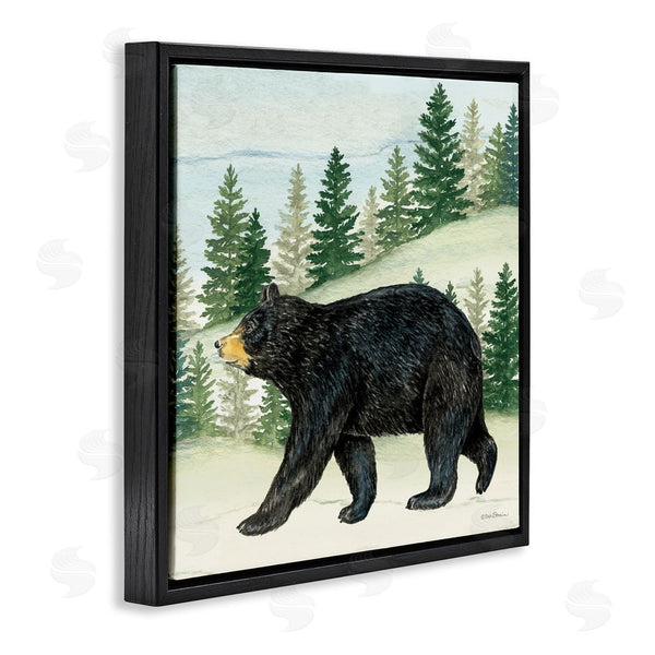 Stupell Industries Deb Strain | Black Bear In Woods Wall Art