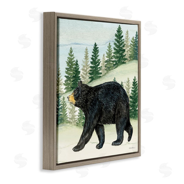 Stupell Industries Deb Strain | Black Bear In Woods Wall Art