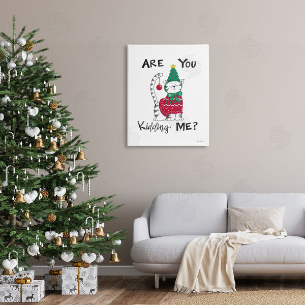 Stupell Industries Deb Strain | Cat In Christmas Costume Wall Art