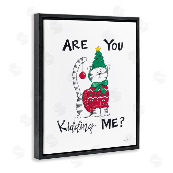 Stupell Industries Deb Strain | Cat In Christmas Costume Wall Art