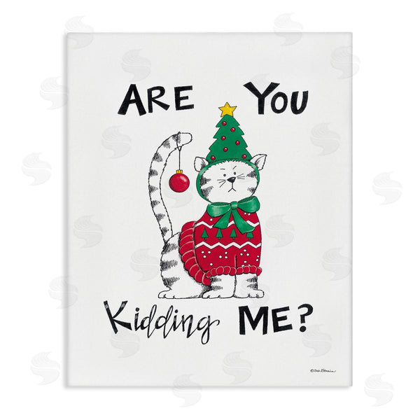 stupell industries Deb Strain | Cat in Christmas Costume Wall Art