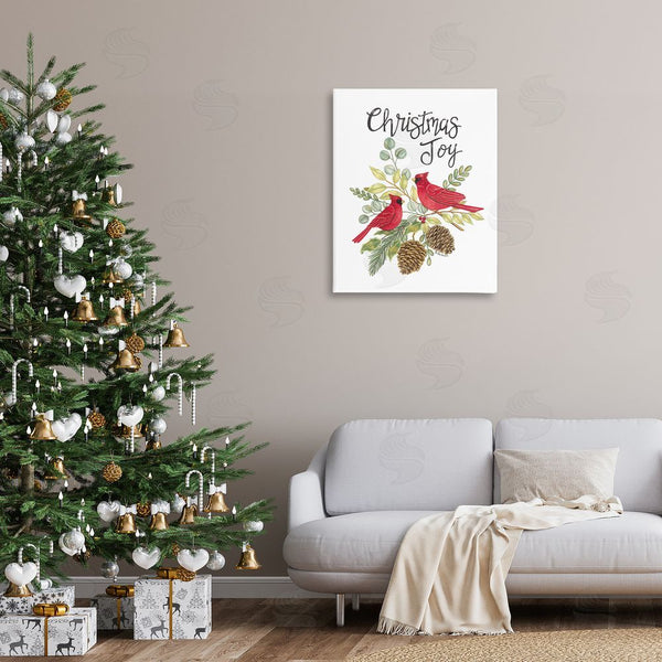 Stupell Industries Deb Strain | Christmas Joy Cardinals Wall Art
