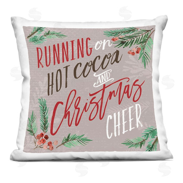 stupell industries Deb Strain | Cocoa & Christmas Cheer Printed Throw Pillow