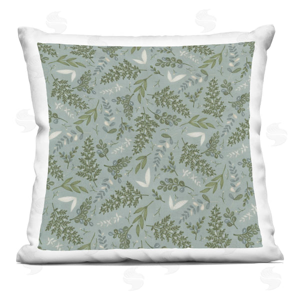 stupell industries Deb Strain | Earthy Fern Leaf Pattern Printed Throw Pillow