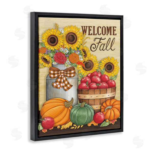 Stupell Industries Deb Strain | Fall Harvest Welcome Phrase Wall Art