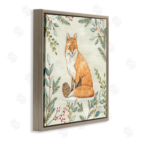 Stupell Industries Deb Strain | Fox In Winter Forest Wall Art