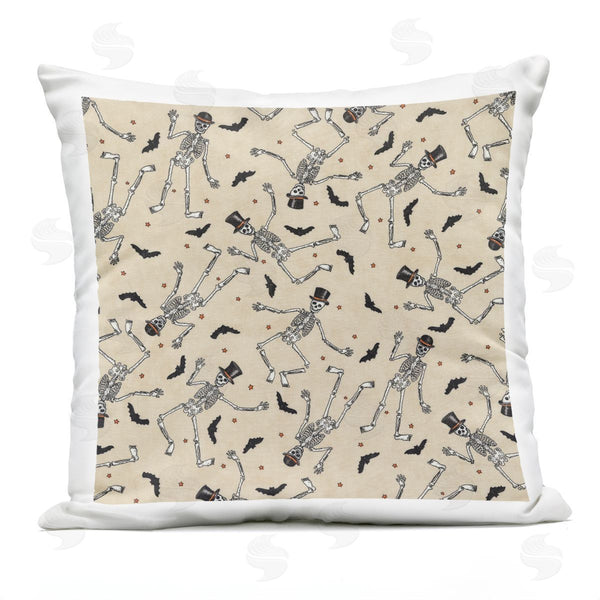 Stupell Industries Deb Strain | Fun Skeleton Hats Halloween Pattern Printed Throw Pillow