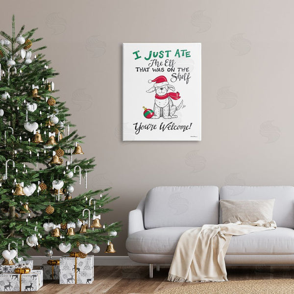 Stupell Industries Deb Strain | Funny Christmas Dog Phrase Wall Art