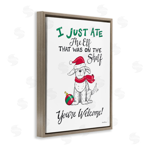 Stupell Industries Deb Strain | Funny Christmas Dog Phrase Wall Art