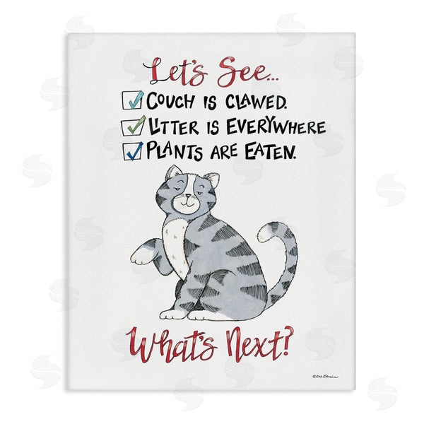 stupell industries Deb Strain | Funny Troublemaker Cat Wall Art