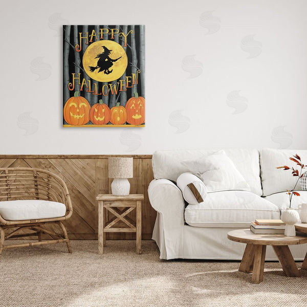 Stupell Industries Deb Strain | Happy Halloween Forest Witch Wall Art