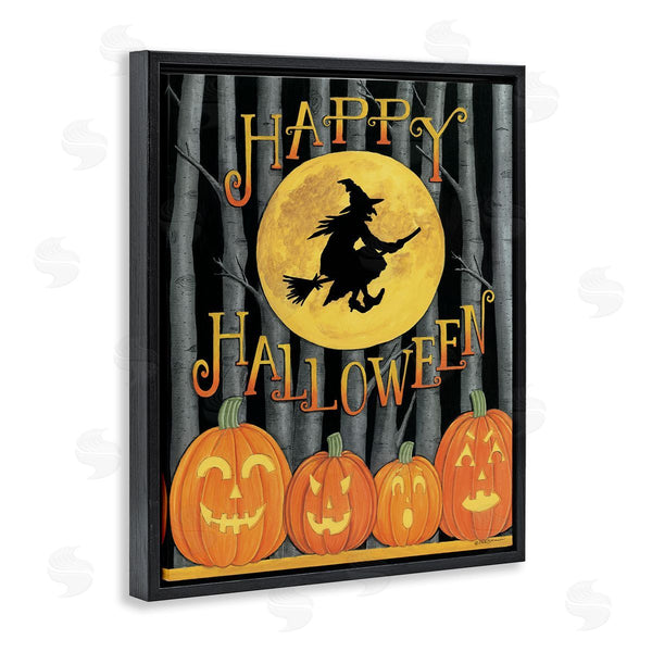 Stupell Industries Deb Strain | Happy Halloween Forest Witch Wall Art