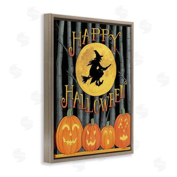Stupell Industries Deb Strain | Happy Halloween Forest Witch Wall Art