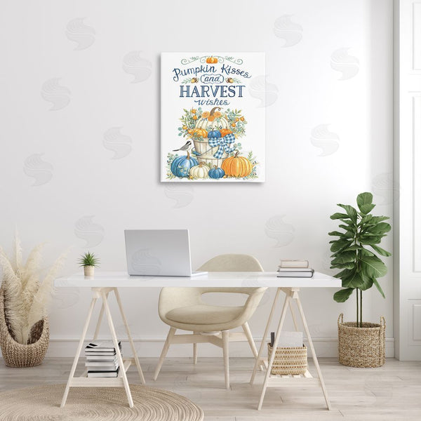 Stupell Industries Deb Strain | Harvest Wishes Pumpkins Wall Art