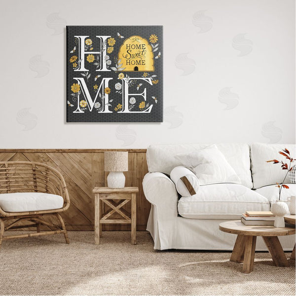 Stupell Industries Deb Strain | Hive Pattern Sweet Home Botanicals Wall Art