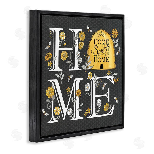 Stupell Industries Deb Strain | Hive Pattern Sweet Home Botanicals Wall Art