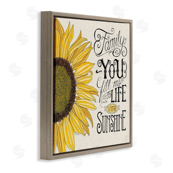 Stupell Industries Deb Strain | Inspiring Sunflower Family Phrase