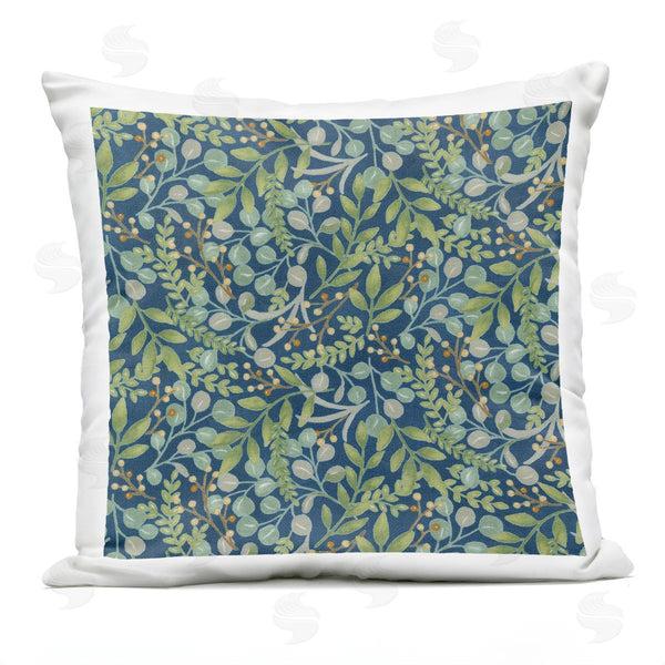 Stupell Industries Deb Strain | Layered Plant Sprig Leaves Printed Throw Pillow