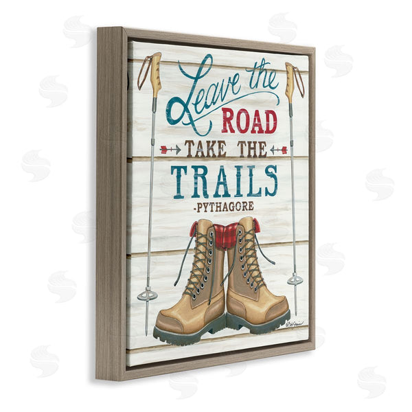 Stupell Industries Deb Strain | Leave Road Take The Trails