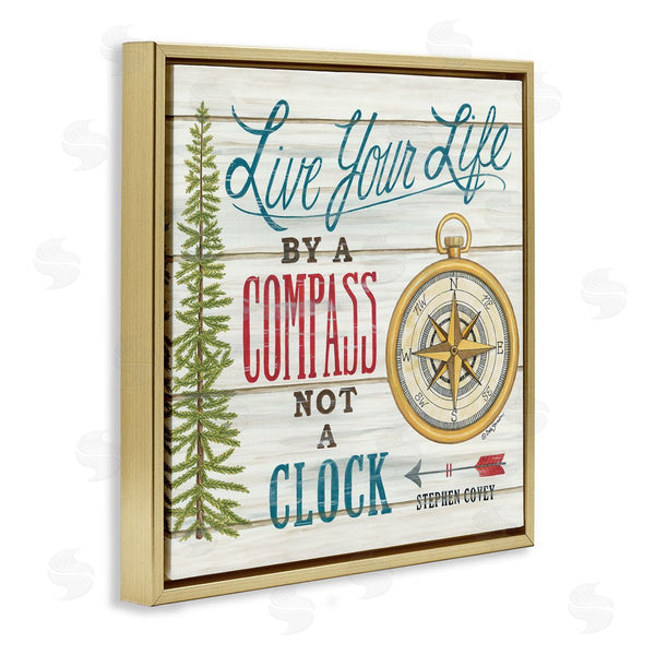 Stupell Industries Deb Strain | Live Life By A Compass