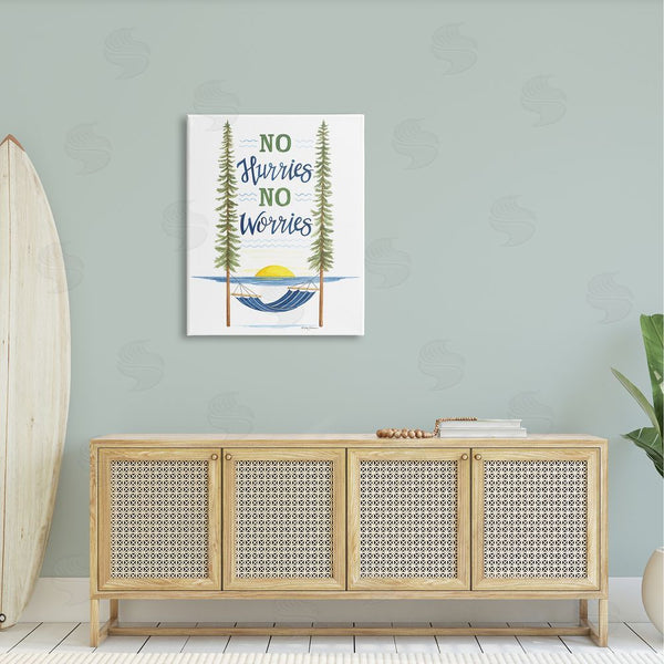Stupell Industries Deb Strain | No Hurries Worries Hammock Scene Wall Art