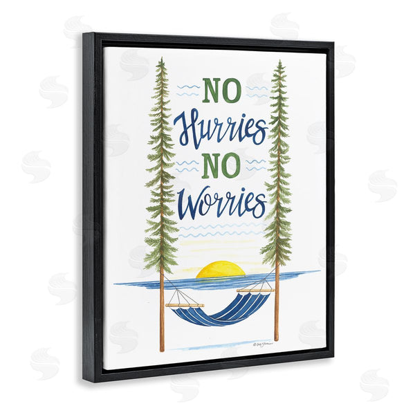 Stupell Industries Deb Strain | No Hurries Worries Hammock Scene Wall Art