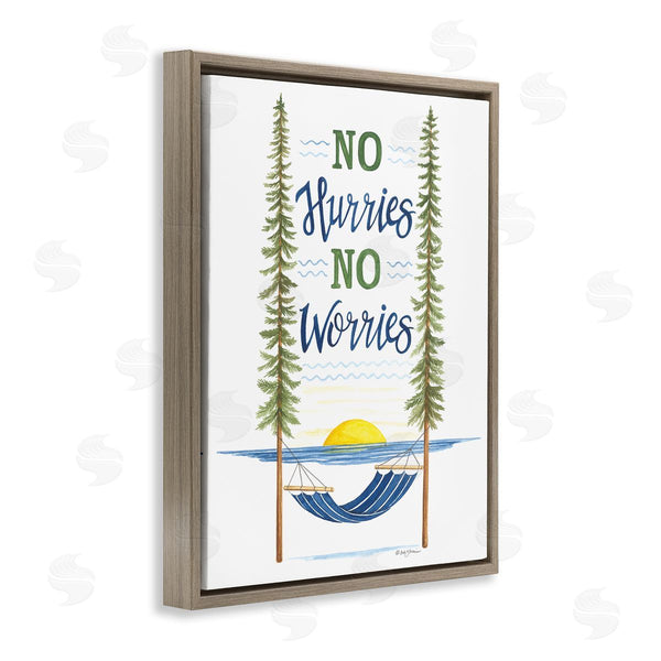 Stupell Industries Deb Strain | No Hurries Worries Hammock Scene Wall Art