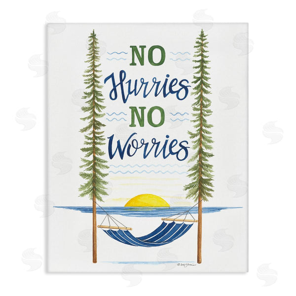 stupell industries Deb Strain | No Hurries Worries Hammock Scene Wall Art