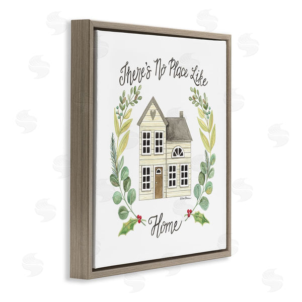 Stupell Industries Deb Strain | No Place Like Home Casual House Leaf Laurel Wall Art