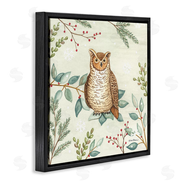 Stupell Industries Deb Strain | Owl In Woodland Winter Wall Art