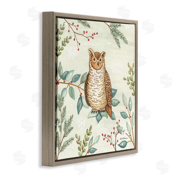 Stupell Industries Deb Strain | Owl In Woodland Winter Wall Art