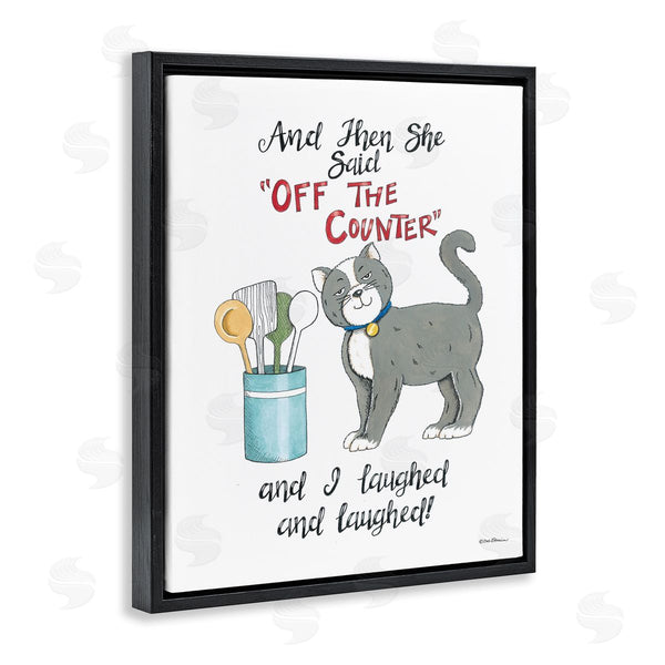 Stupell Industries Deb Strain | Sassy Cat Humor Saying Wall Art