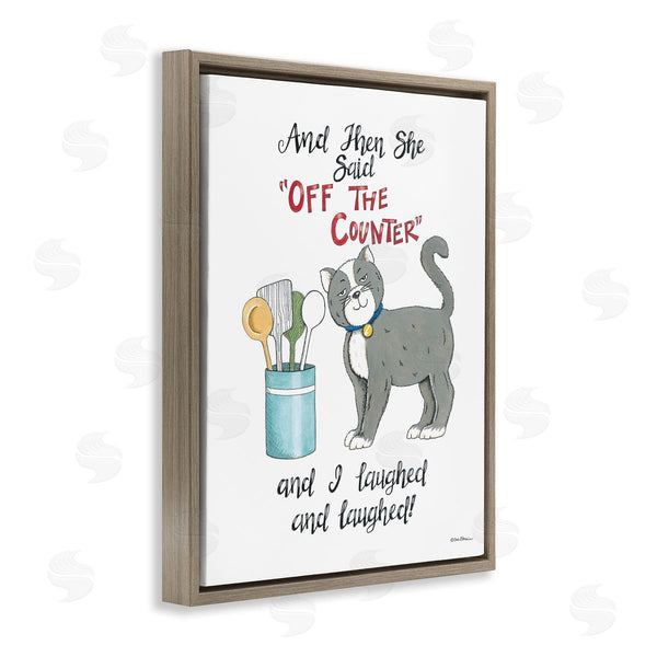 Stupell Industries Deb Strain | Sassy Cat Humor Saying Wall Art