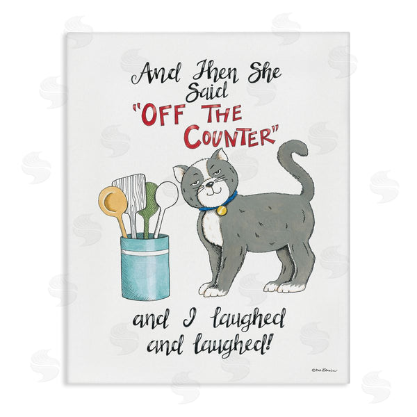 stupell industries Deb Strain | Sassy Cat Humor Saying Wall Art