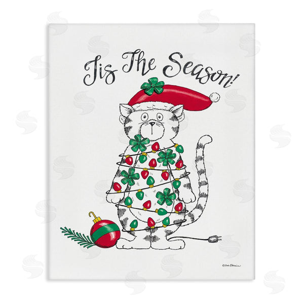 stupell industries Deb Strain | Tis The Season Cat Wall Art