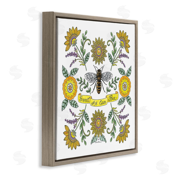 Stupell Industries Deb Strain | Vintage Sweet As Can Bee