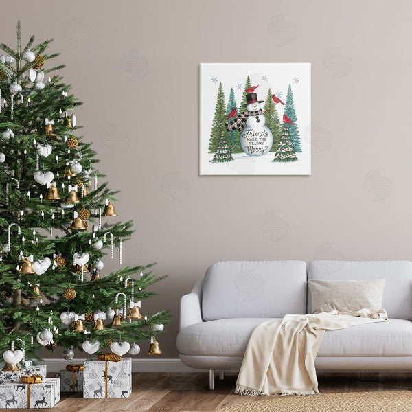 Stupell Industries Deb Strain | Winter Friendship Snowman Wall Art