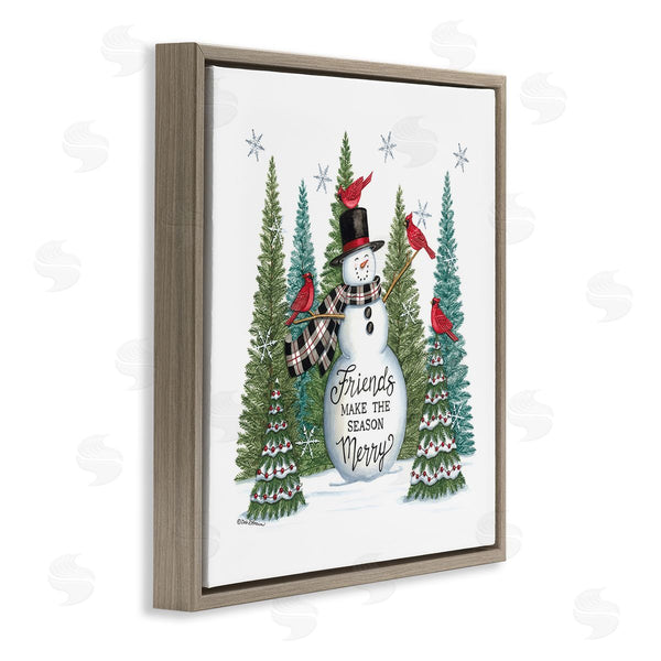 Stupell Industries Deb Strain | Winter Friendship Snowman Wall Art